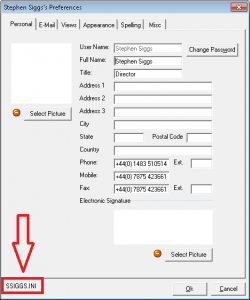 QuoteWerks My Preferences screen